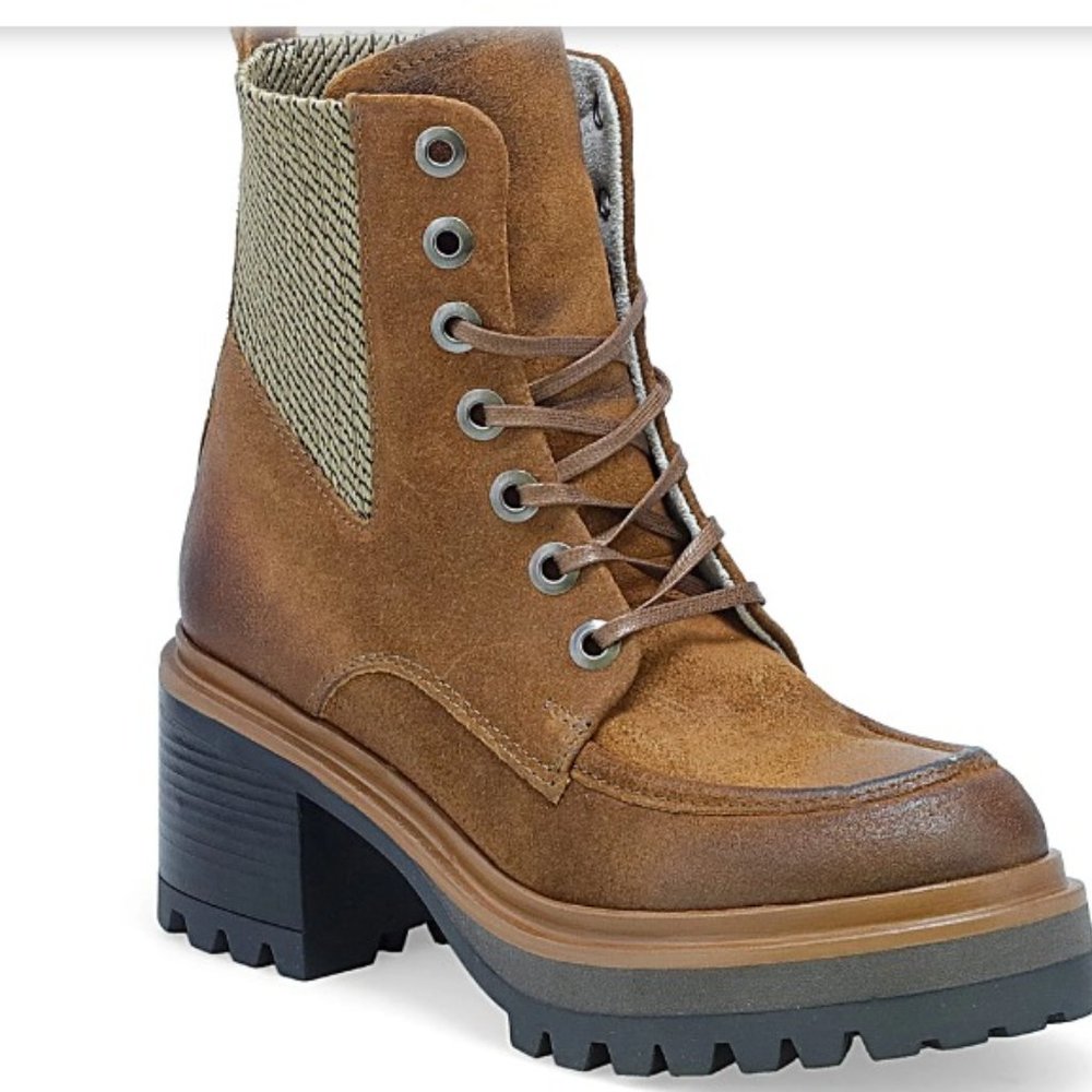 Miz Mooz Brown Lace Up Boots